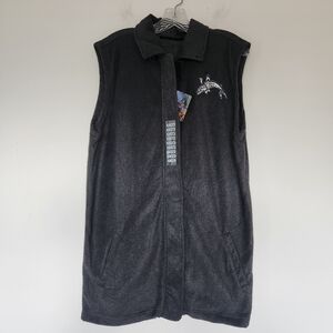 Northern Lights Clothing Company Vest Juneau Alaska Embroidered Whale Fleece XL